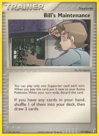 Bill's Maintenance Pokémon card #71