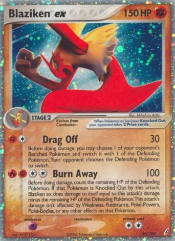 Blaziken ex Pokémon card #90