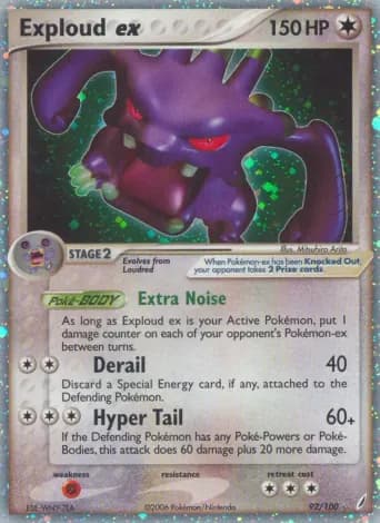 Exploud ex Pokémon card #92