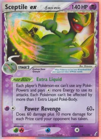 Sceptile ex δ Pokémon card #96
