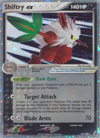Shiftry ex Pokémon card #97