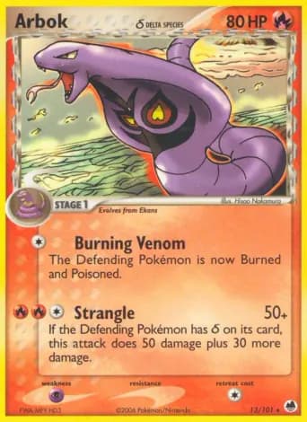 Arbok δ Pokémon card #13
