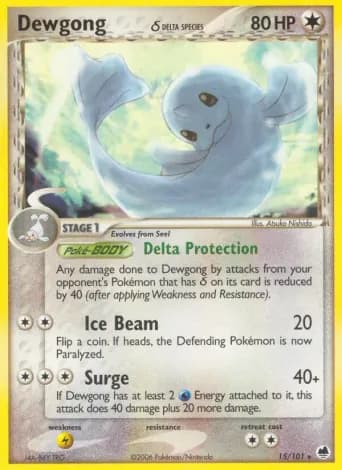 Dewgong δ Pokémon card #15
