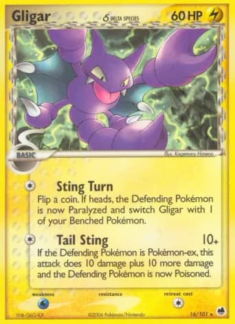 Gligar δ Pokémon card #16