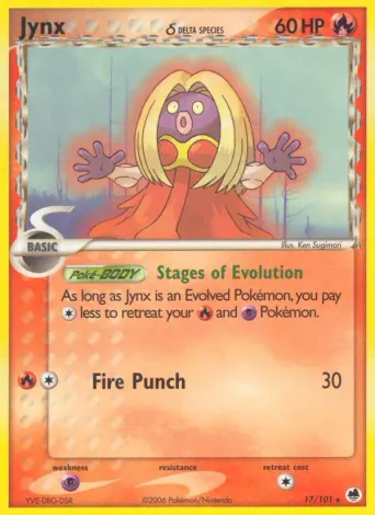 Jynx δ Pokémon card #17