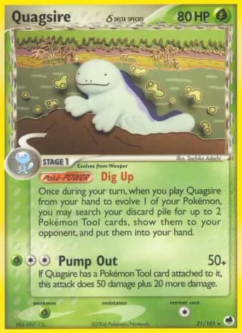Quagsire δ Pokémon card #21
