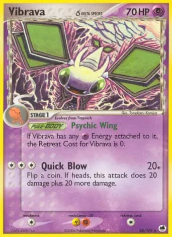 Vibrava δ Pokémon card #24