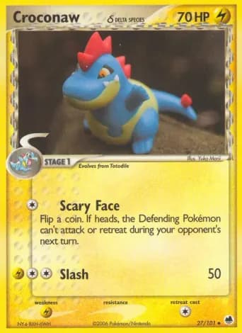 Croconaw δ Pokémon card #27