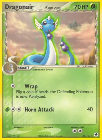 Dragonair δ Pokémon card #28