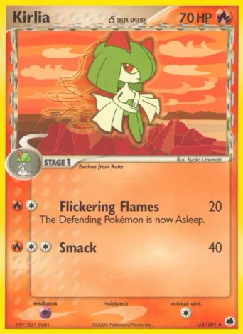 Kirlia δ Pokémon card #33