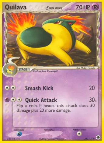 Quilava δ Pokémon card #36