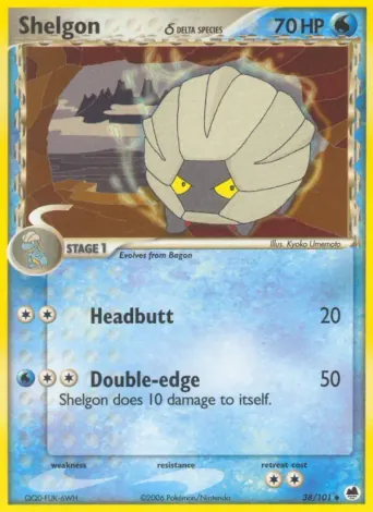 Shelgon δ Pokémon card #38