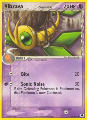 Vibrava δ Pokémon card #42