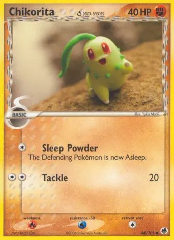 Chikorita δ Pokémon card #44