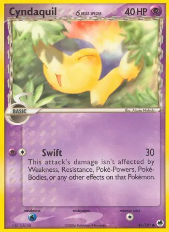 Cyndaquil δ Pokémon card #45