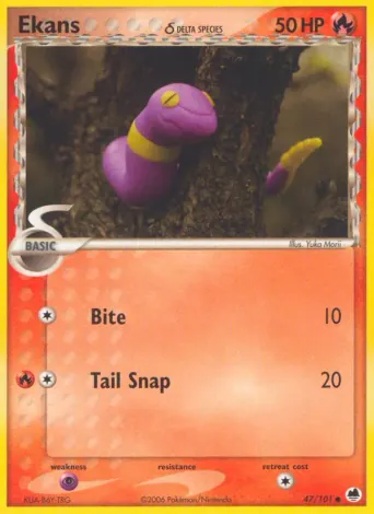 Ekans δ Pokémon card #47
