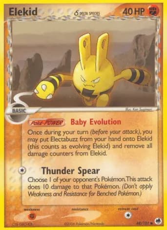 Elekid δ Pokémon card #48