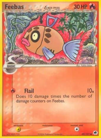Feebas δ Pokémon card #49