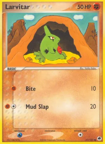 Larvitar Pokémon card #51