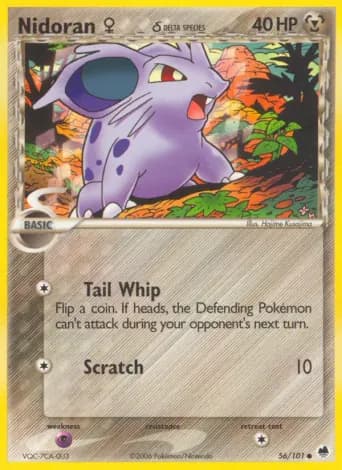 Nidoran♀ δ Pokémon card #56