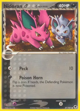 Nidoran♂ δ Pokémon card #57