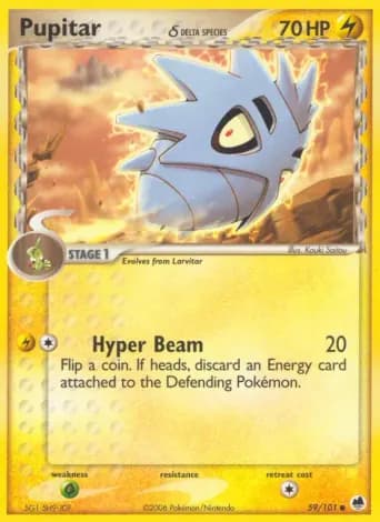 Pupitar δ Pokémon card #59