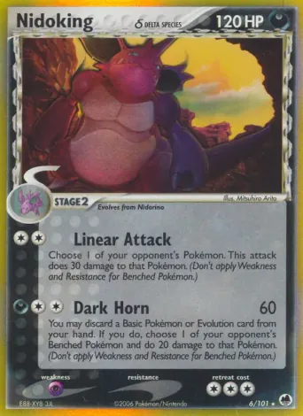 Nidoking δ Pokémon card #6
