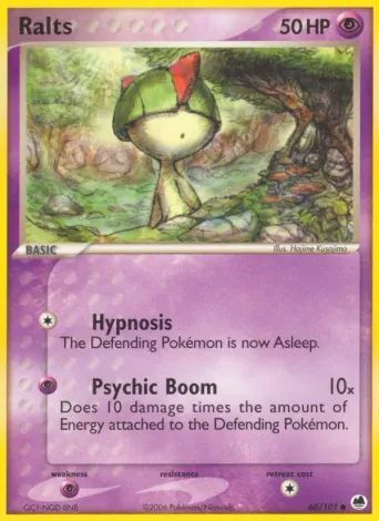 Ralts Pokémon card #60
