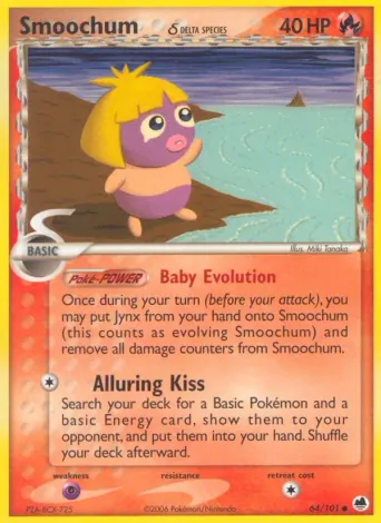 Smoochum δ Pokémon card #64