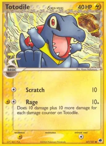Totodile δ Pokémon card #67