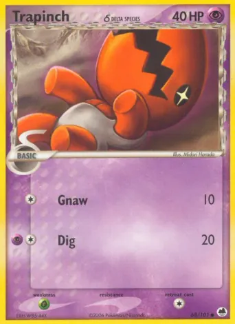 Trapinch δ Pokémon card #68