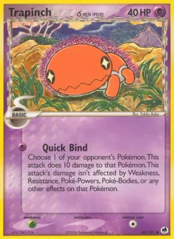 Trapinch δ Pokémon card #69