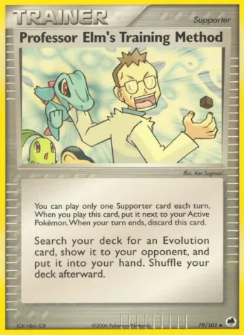 Professor Elm's Training Method Pokémon card #79