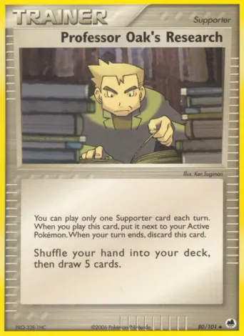 Professor Oak's Research Pokémon card #80