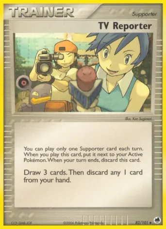 TV Reporter Pokémon card #82