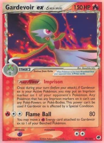 Gardevoir ex δ Pokémon card #93