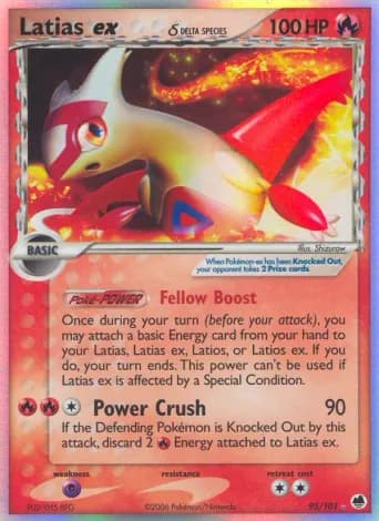 Latias ex δ Pokémon card #95