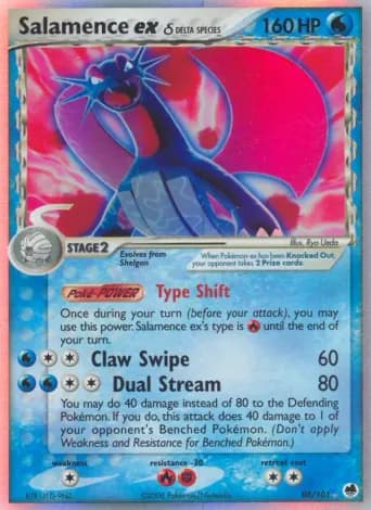 Salamence ex δ Pokémon card #98