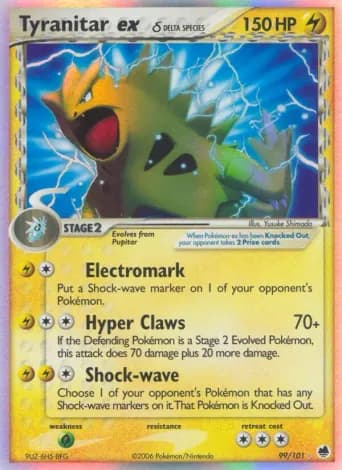 Tyranitar ex δ Pokémon card #99