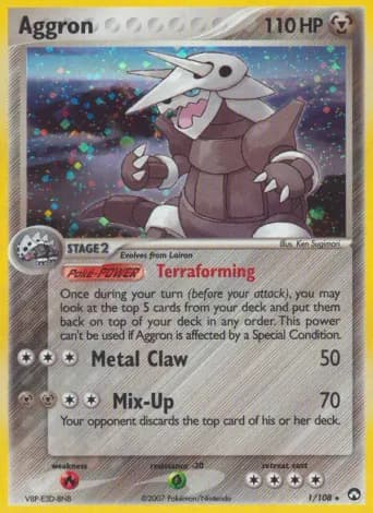 Aggron Pokémon card #1