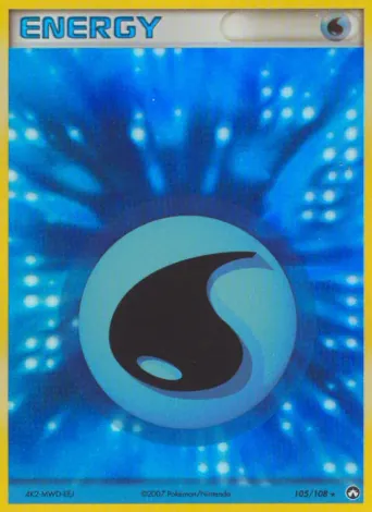 Water Energy Pokémon card #105