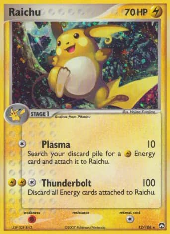 Raichu Pokémon card #12