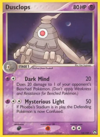 Dusclops Pokémon card #14