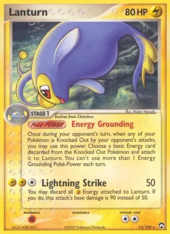 Lanturn Pokémon card #15