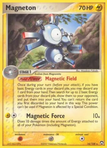 Magneton Pokémon card #16