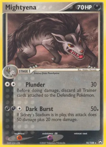 Mightyena Pokémon card #18