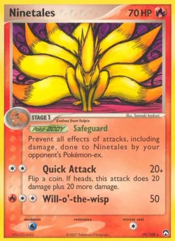 Ninetales Pokémon card #19