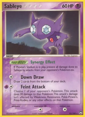 Sableye Pokémon card #22