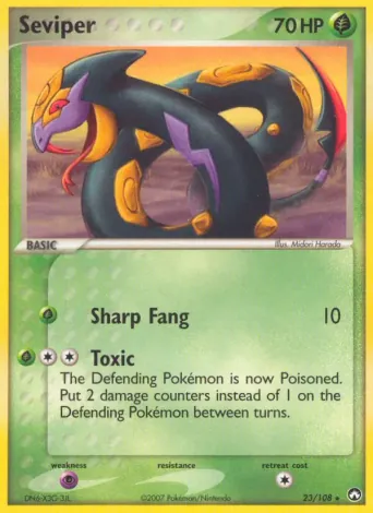 Seviper Pokémon card #23