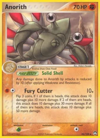 Anorith Pokémon card #26